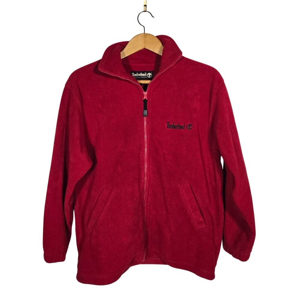 Vtg Timberland Performance Fleece Full Zip‎ Jacket Large Outdoor Workwear Street